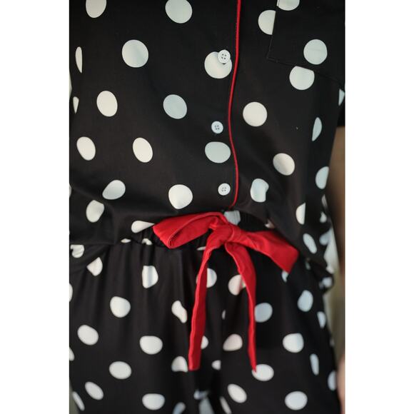 Jess Lea Dotty Darling Polka Dot Ruffle Pajama Set - Picture 9 of 9